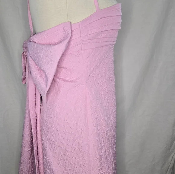 By Johnny Marilyn Bow Back Mini Dress Pink Size 12 - Picture 5 of 7